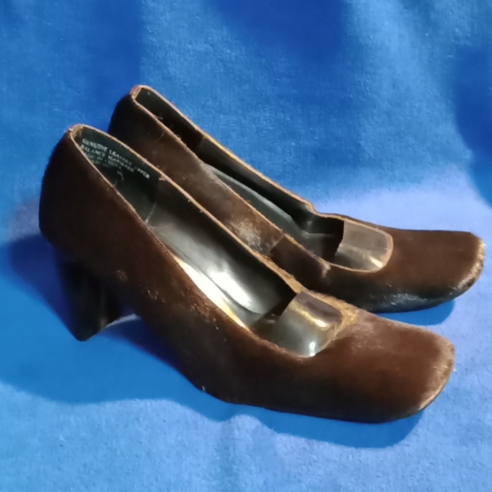 ⏳ 👟 Colin Stuart Heels. Leather, Hair. Size 8.5